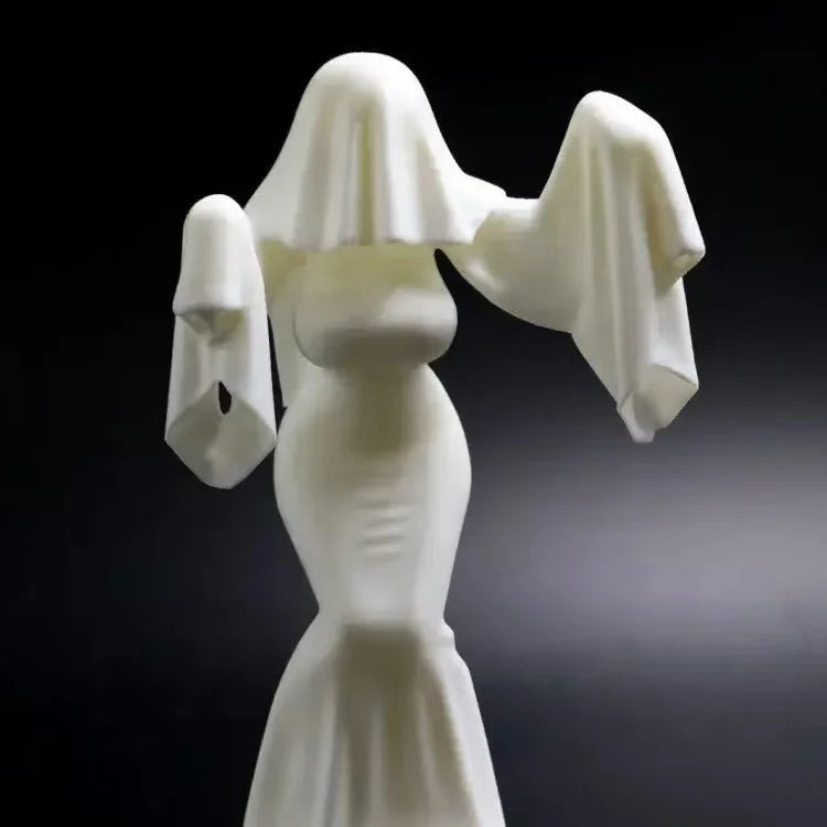 Ghost Lady Halloween Creative Ghost Lady Desktop Ornament