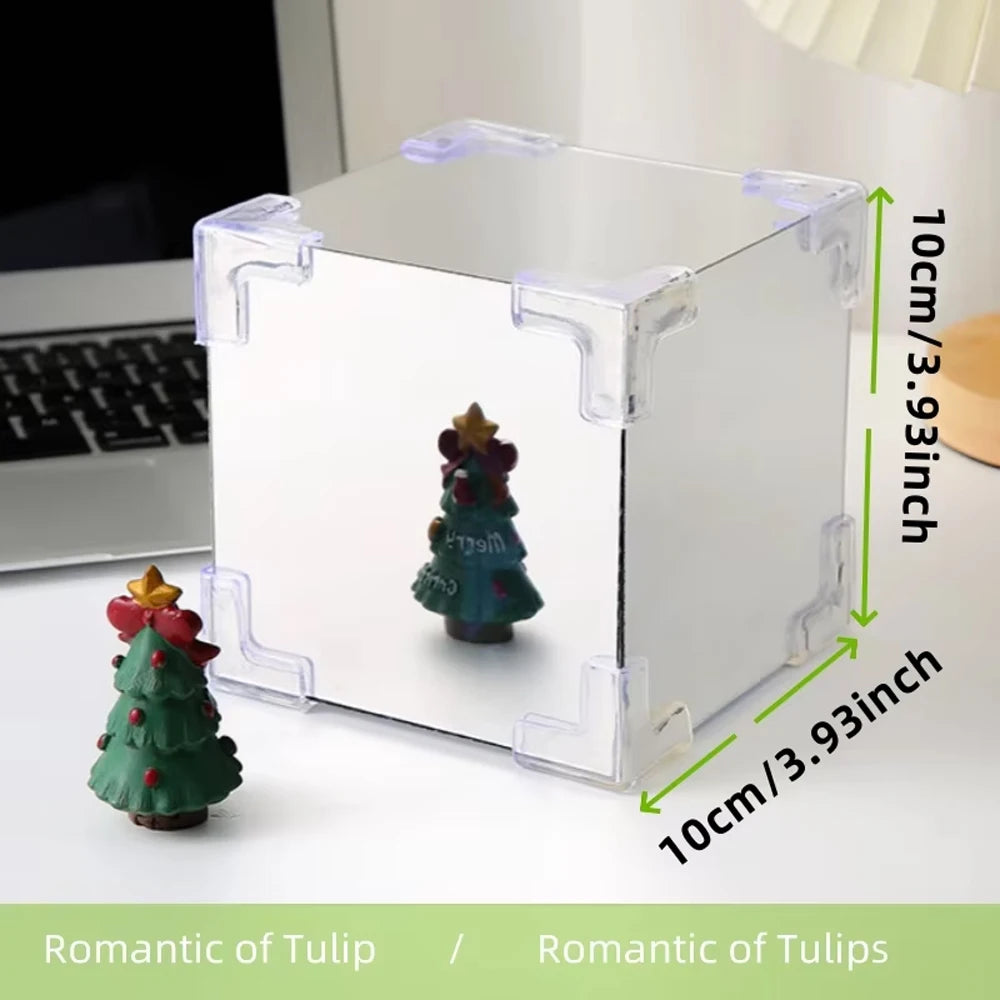 Handmade DIY Tulip Flower Cube Night Light GT Full Set of Material Package Room Decoration Couple Birthday Gift Night Light
