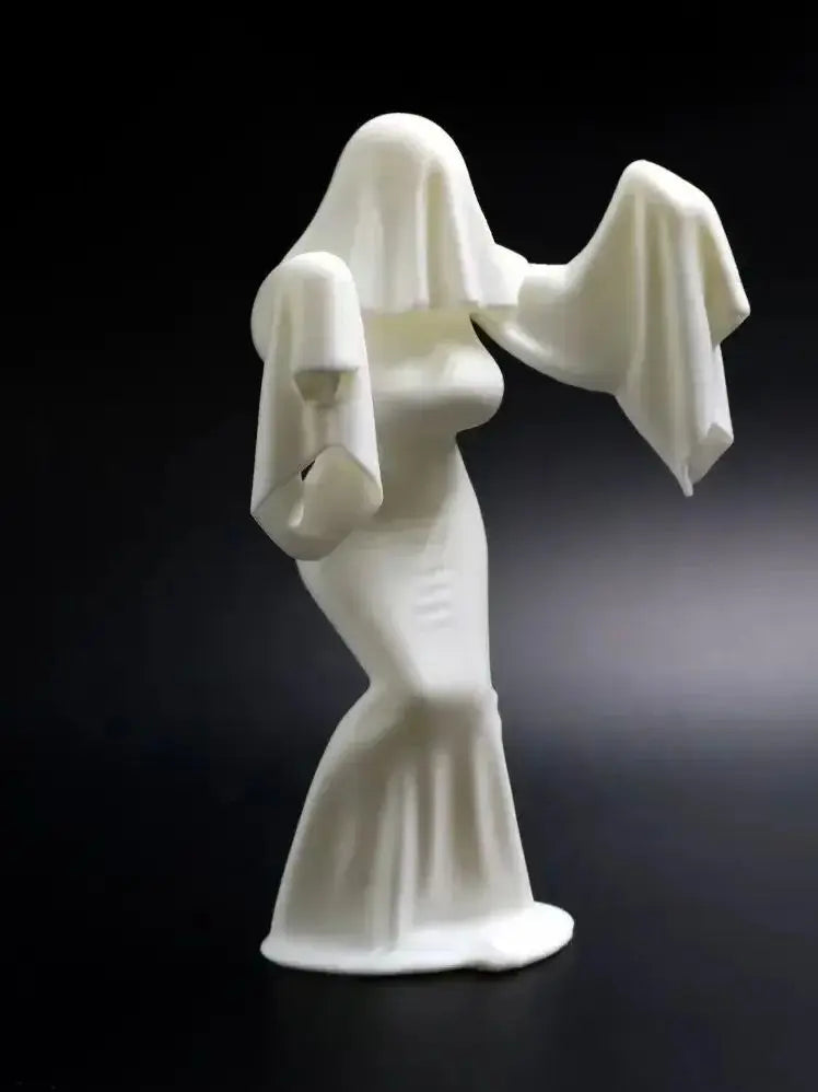 Ghost Lady Halloween Creative Ghost Lady Desktop Ornament