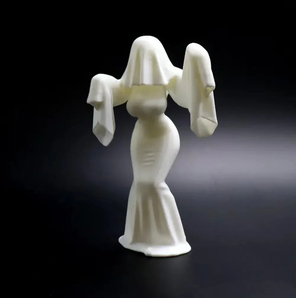 Ghost Lady Halloween Creative Ghost Lady Desktop Ornament