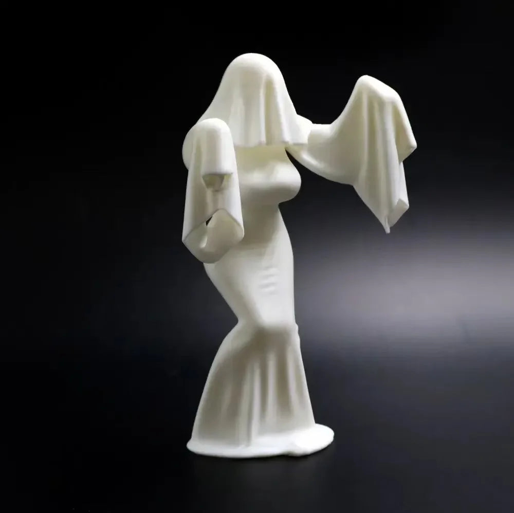 Ghost Lady Halloween Creative Ghost Lady Desktop Ornament